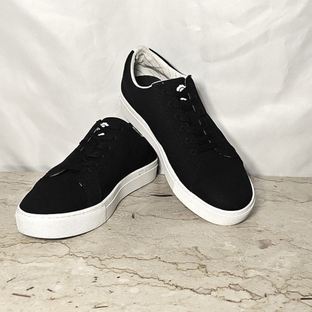 Greats Brooklyn Women Black Canvas Lace-up Lux Sneakers Shoes
